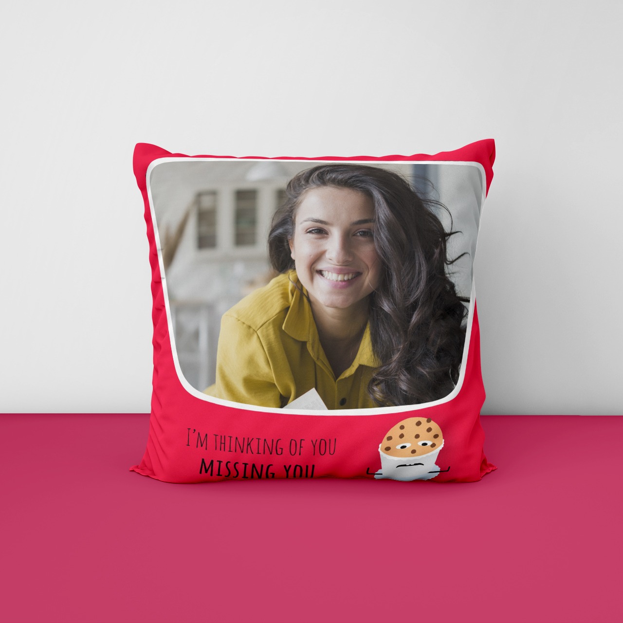 Thinking Of You Missing You Photo Cushion